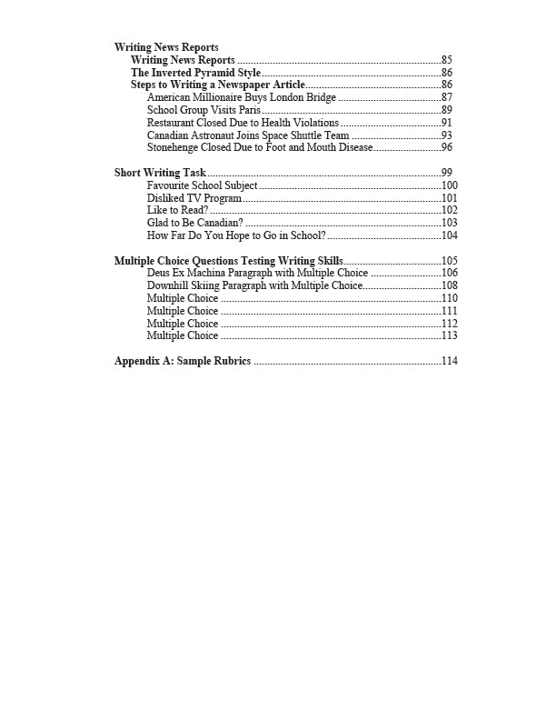 Reading and Writing Essentials Answer Key Grades 7-8 (Download)