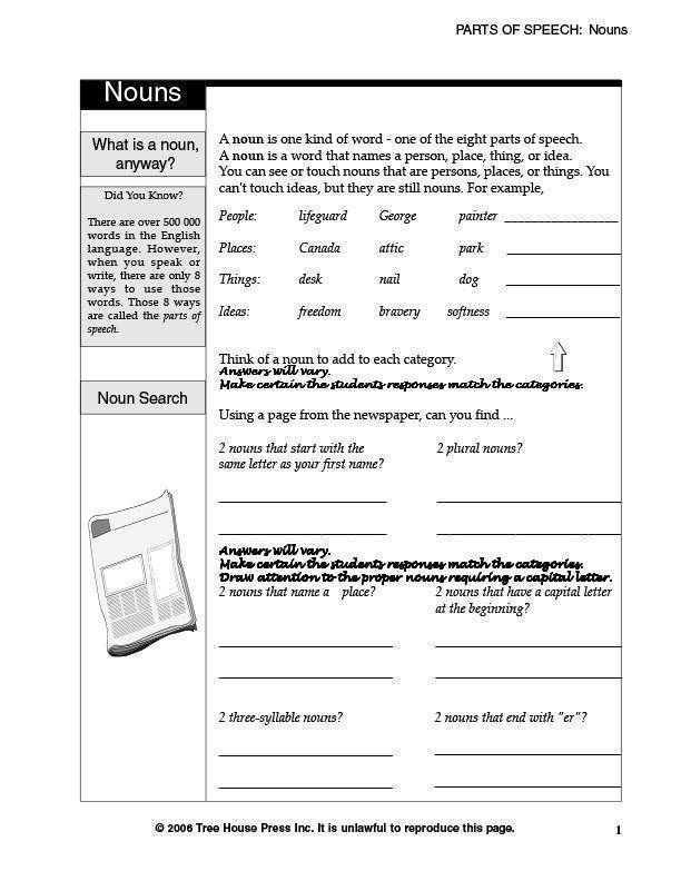 Grammar Essentials Answer Key
