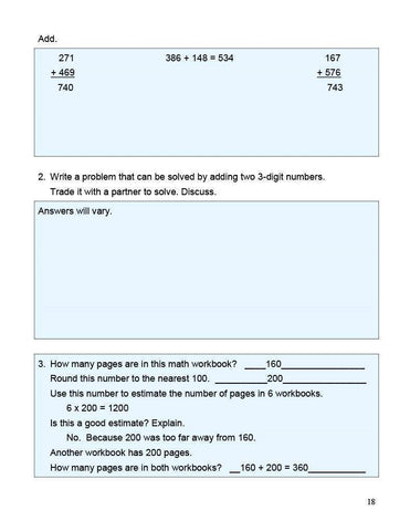 Image of Ontario Math 3 Answer Book (Download)