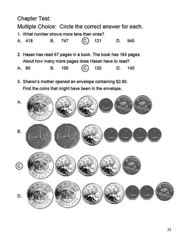 Image of Ontario Math 3 Answer Book