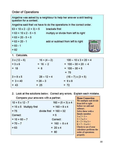 Image of Canadian Math 6 Answer Book (Download)