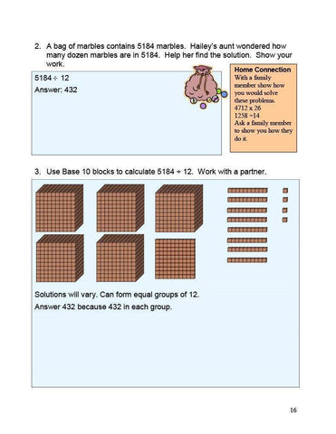 Image of Ontario Math 6 Answer Book (Download)