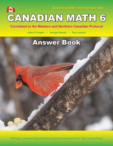 Image of Canadian Math 6 Answer Book (Download)