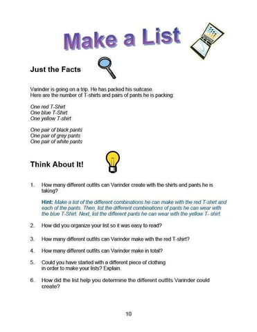 Image of Downloadable Math Lessons in Problem Solving