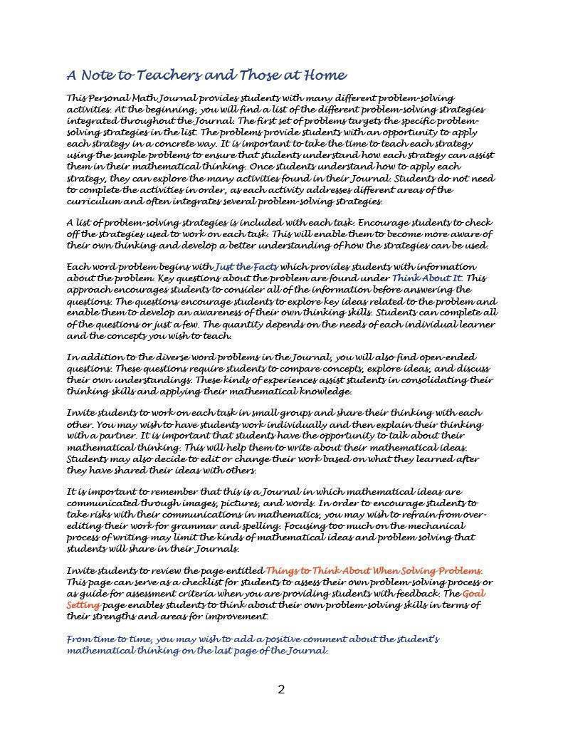 Downloadable Math Lessons in Problem Solving