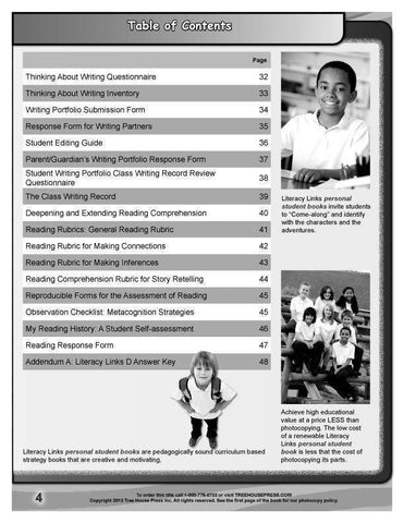 Image of Literacy Links E Teaching and Assessment Guide sample page