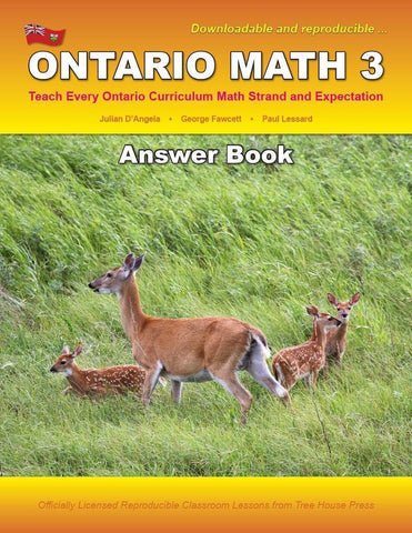 Image of Ontario Math 3 Answer Book (Download)