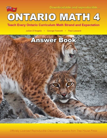 Image of Ontario Math 4 Answer Book (Download)