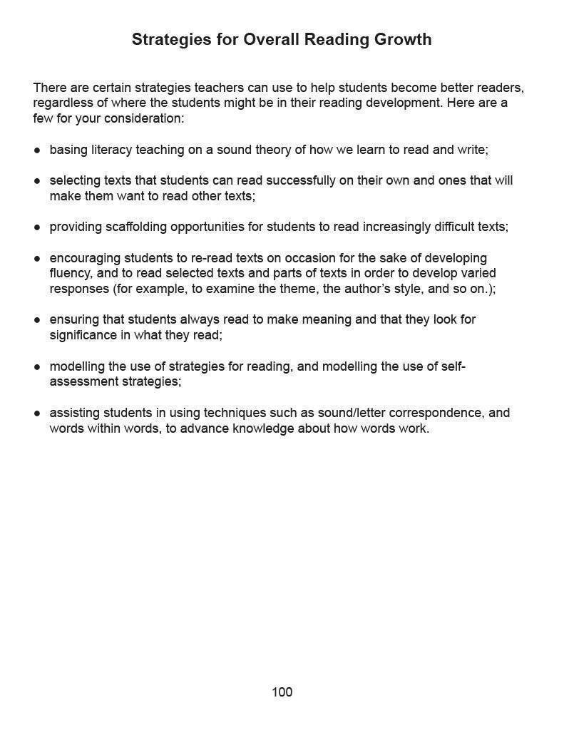 Ontario Reading 4 2nd Edition Assessment Guide