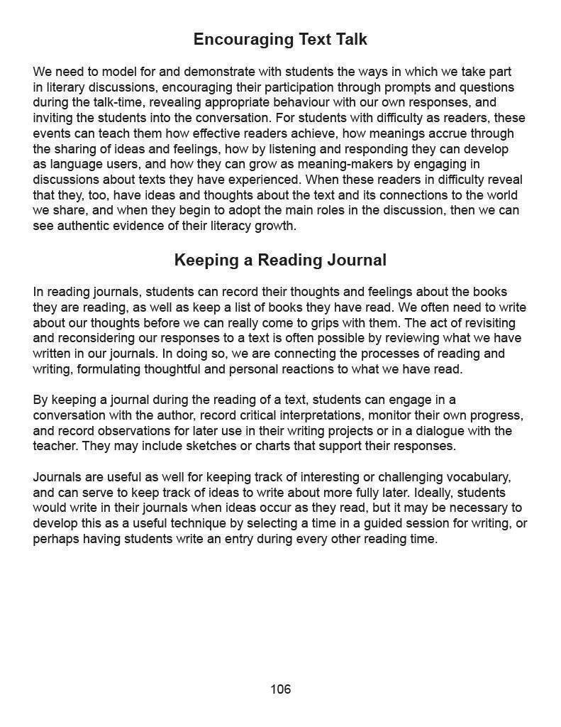 Ontario Reading 4 2nd Edition Assessment Guide