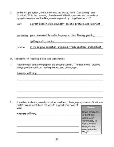 Image of Ontario Reading 6 2nd Edition Assessment Guide