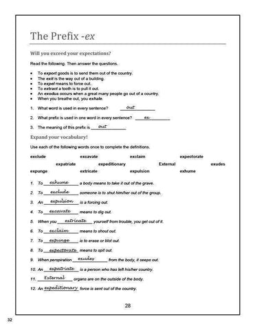 Image of Vocabulary Essentials 1 Answer Book (Download Only)