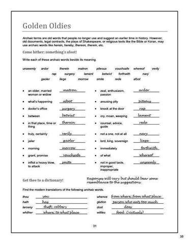 Image of Vocabulary Essentials 2 Answer Book (Download Only)