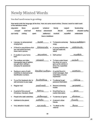 Image of Vocabulary Essentials 2 Answer Book (Download Only)