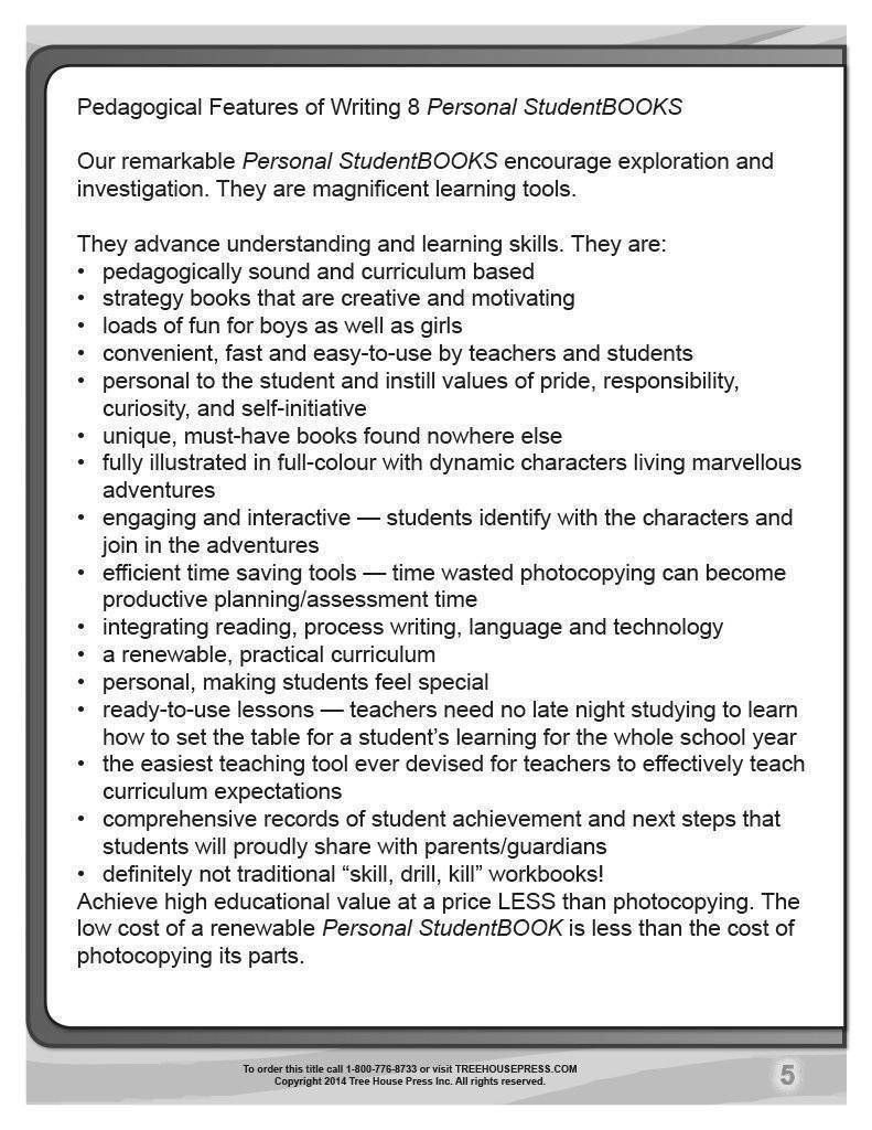 Writing 8 Teaching and Assessment Guide