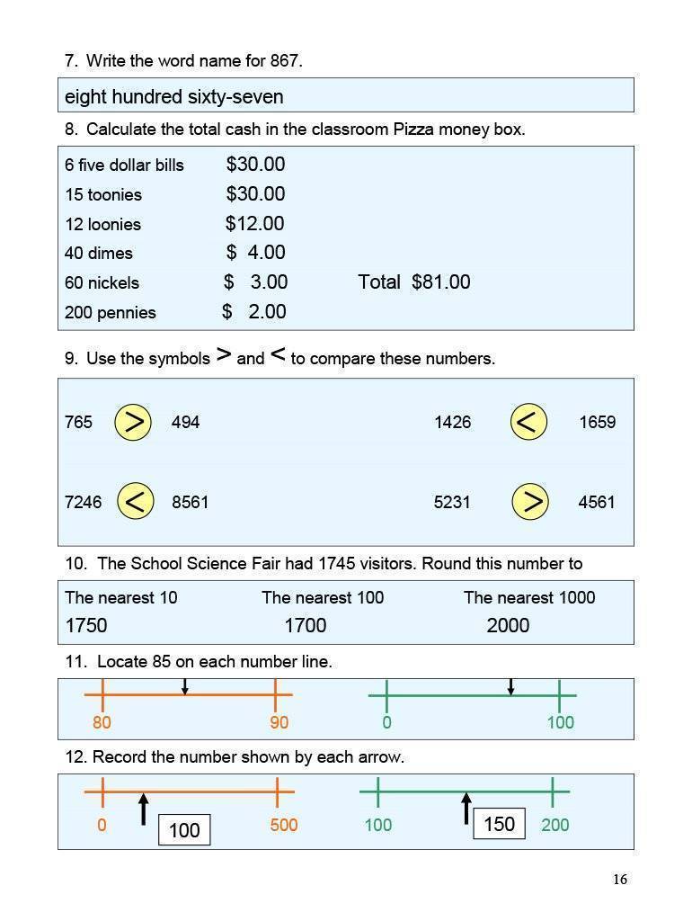 Ontario Math 4 Answer Book (Download)