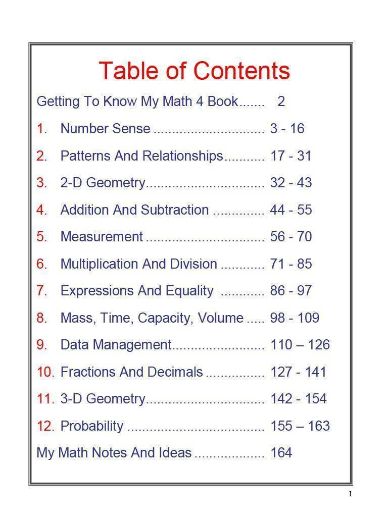 Canadian Math 4 Answer Book (Download)