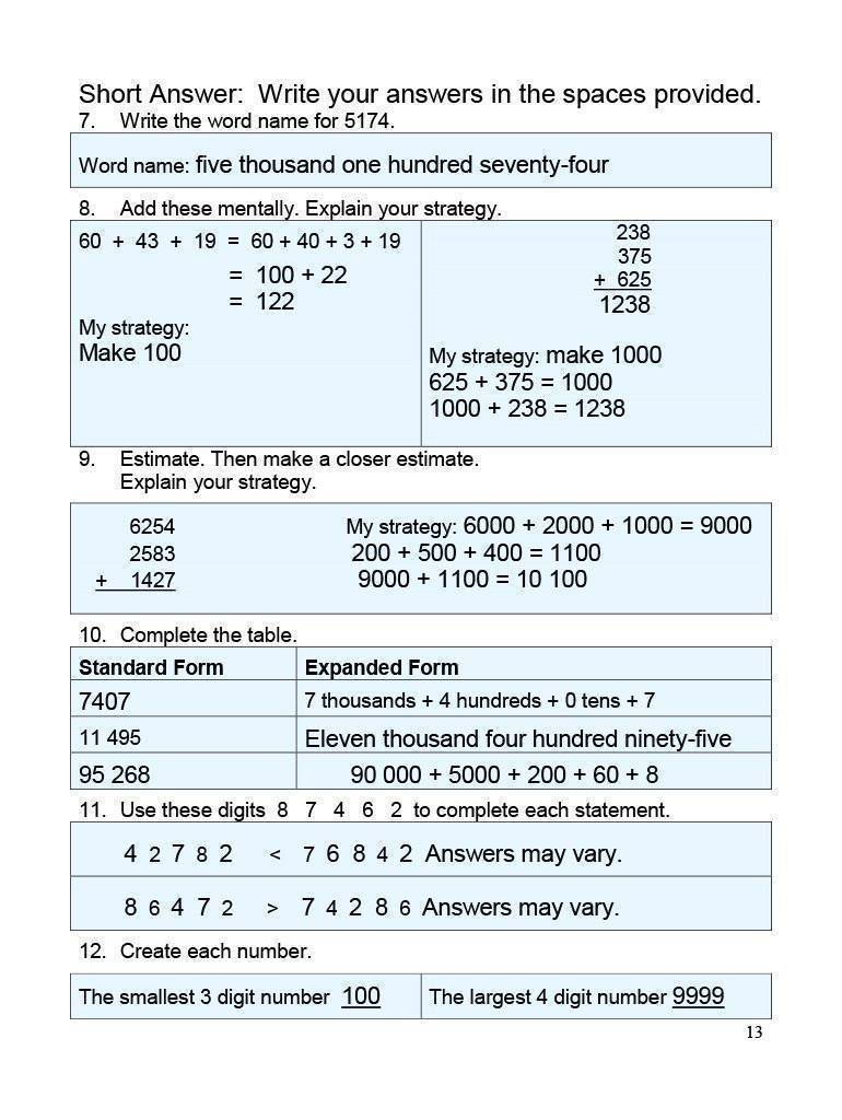 Canadian Math 5 Answer Book (Download)