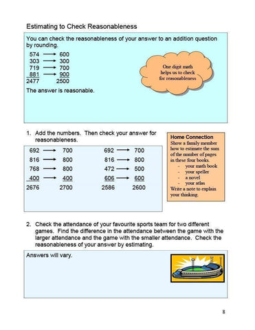 Image of Canadian Math 6 Answer Book (Download)