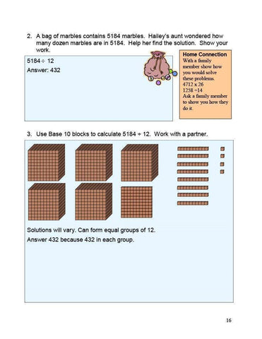 Ontario Math 6 Answer Book (Download)