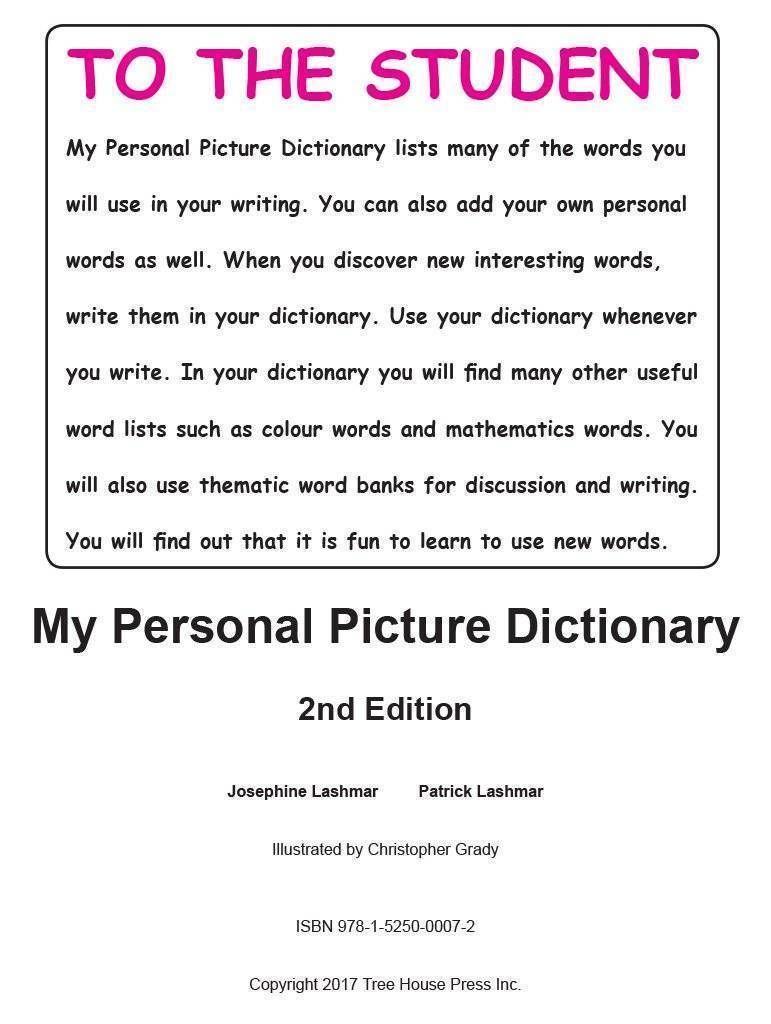 My Personal Picture Dictionary