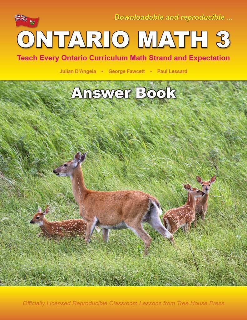 Ontario Math 3 Answer Book (Download)