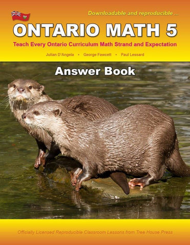 Image of Ontario Math 5 Answer Book (Download)