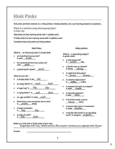 Image of Vocabulary Essentials 1  Answer Book (Download Only)